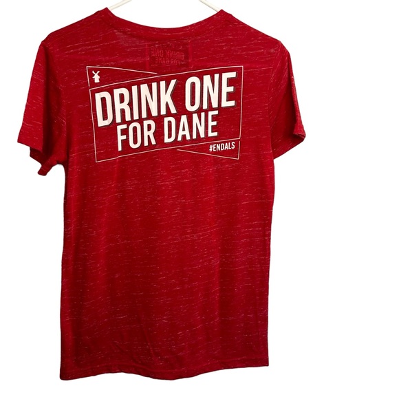 Unisex Dutch Bros ‘Drink One For Dane’ Limited Edition Maroon Red SMALL+MEDIUM - Picture 2 of 8